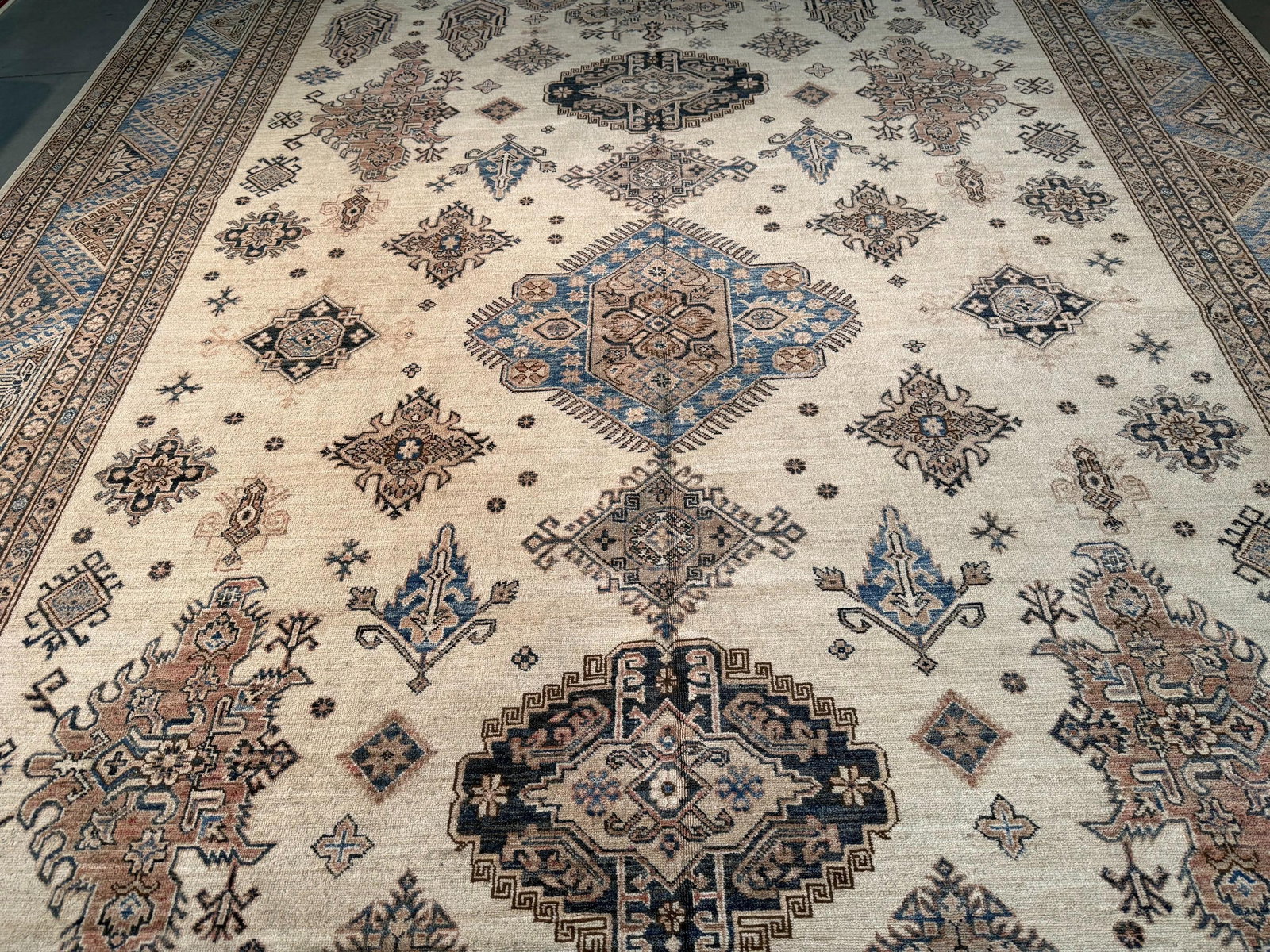 Fine Super Kazak Rug 10x13.5 - 3