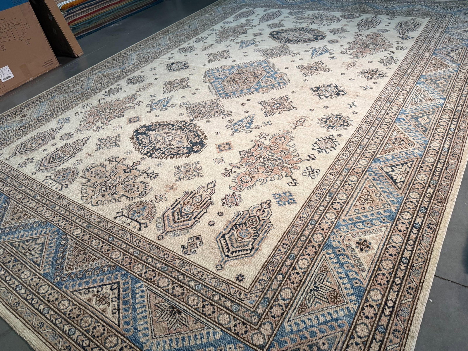 Fine Super Kazak Rug 10x13.5 - 8