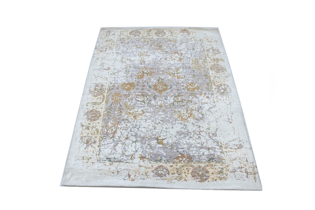 Distressed Abstract Hand-Carved 5X8 Modern Rug - 3