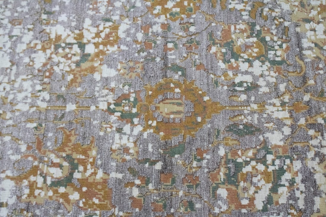 Distressed Abstract Hand-Carved 5X8 Modern Rug - 6