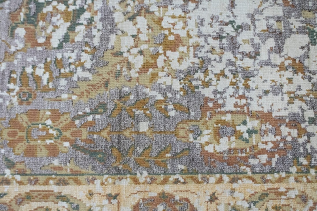 Distressed Abstract Hand-Carved 5X8 Modern Rug - 7