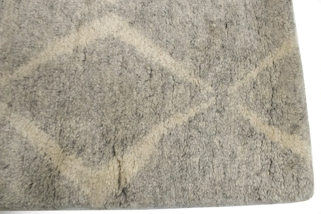 Greige Geometric Modern 2X3 Moroccan Style Oriental Rug - 8