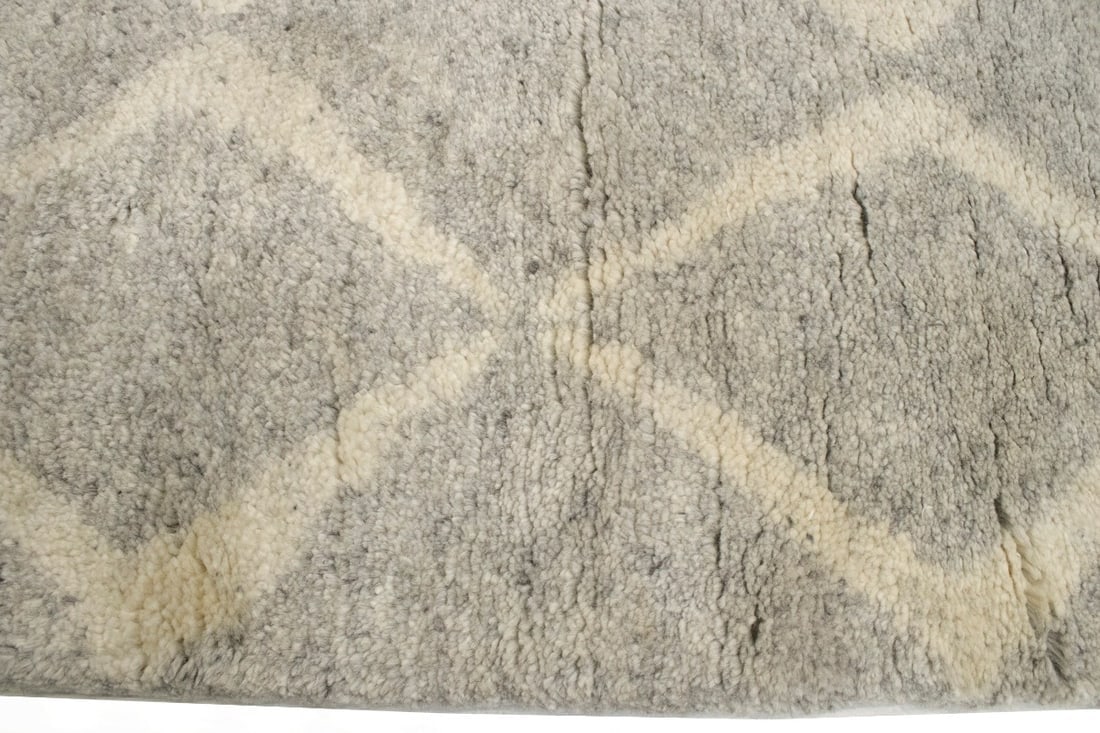 Greige Geometric Modern 2X3 Moroccan Style Oriental Rug - 9