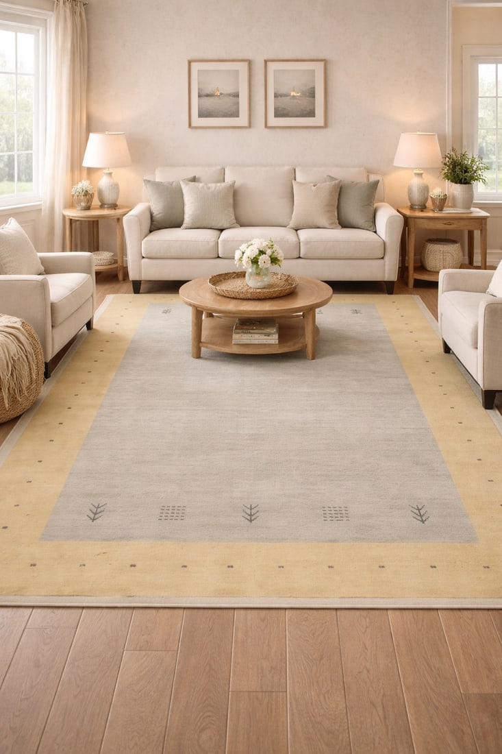 Beige Tribal 4'8X6'6 Lori Gabbeh Oriental Rug - 2