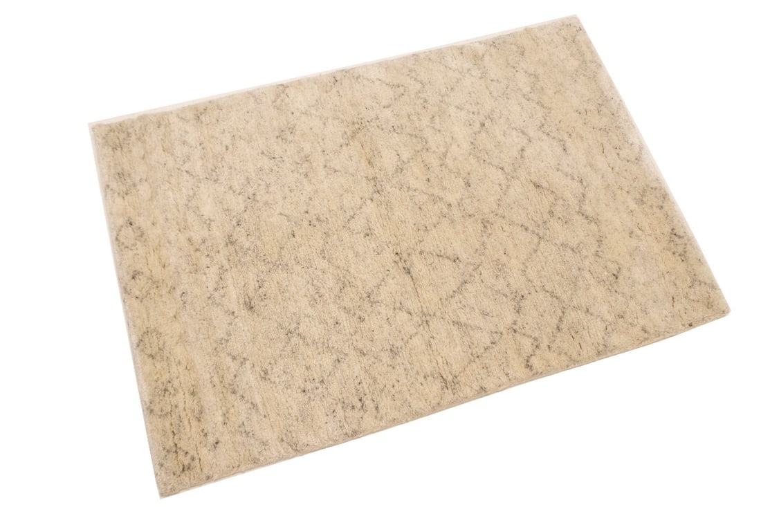 Beige Geometric Modern 2X3 Moroccan Style Oriental Rug - 4