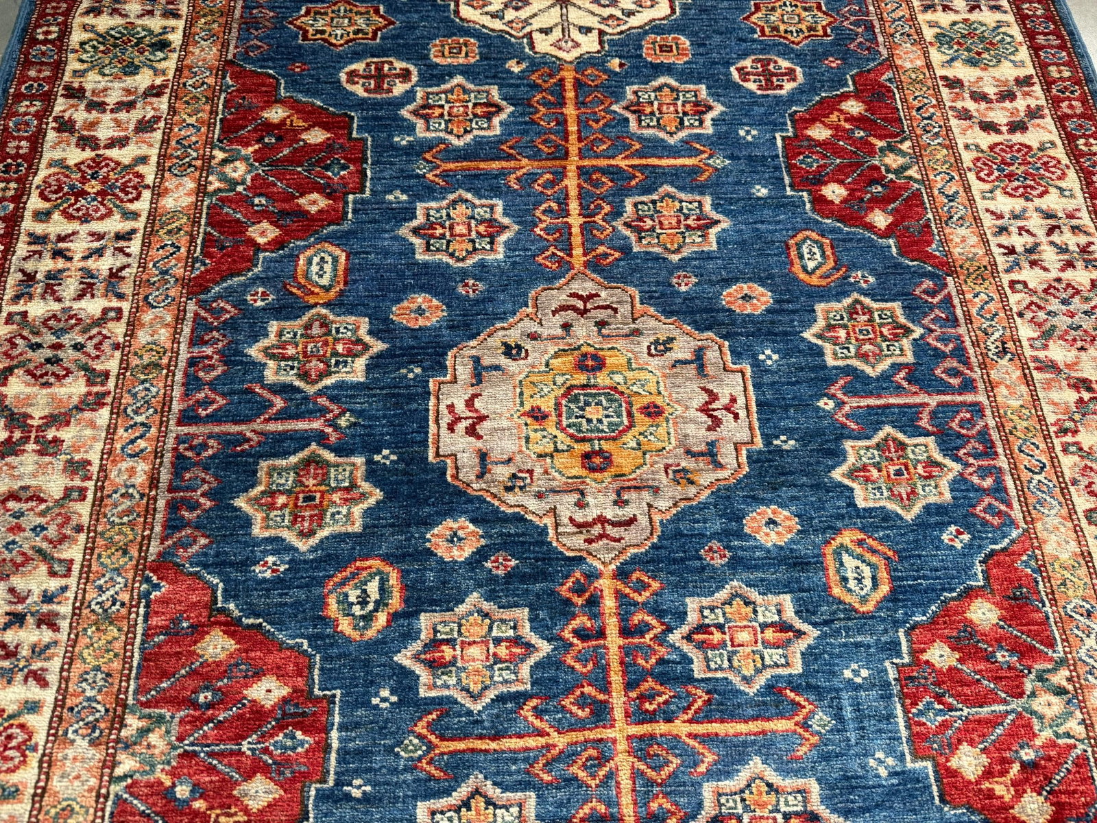 Fine Super Kazak Rug 4x6 - 3
