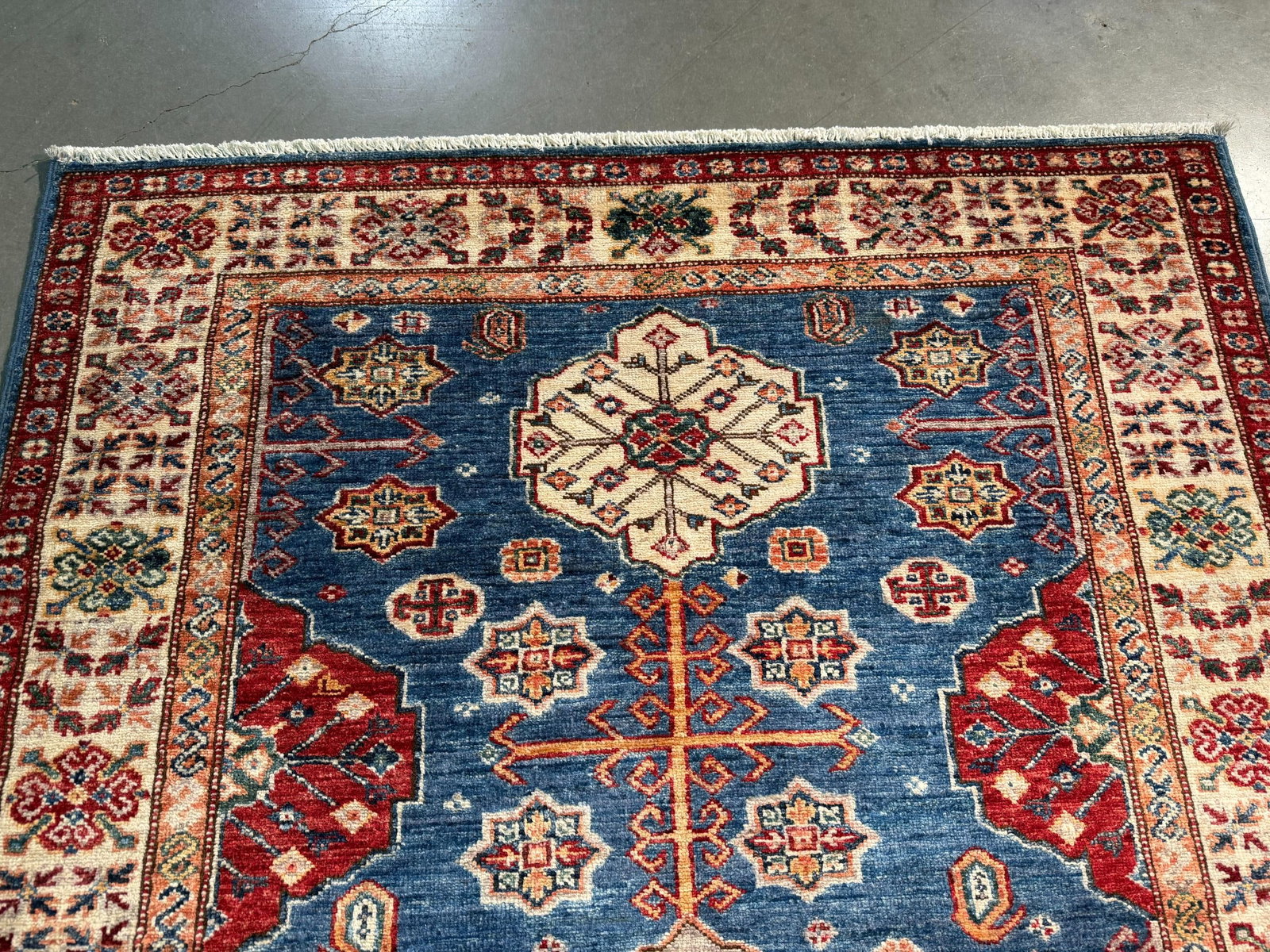 Fine Super Kazak Rug 4x6 - 4