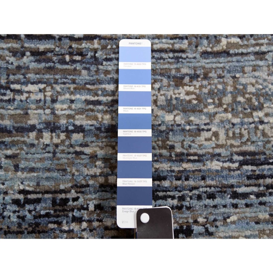 Blue Oceanic Pure Silk and Wool Hand Knotted Oriental Oversized Rug - 8