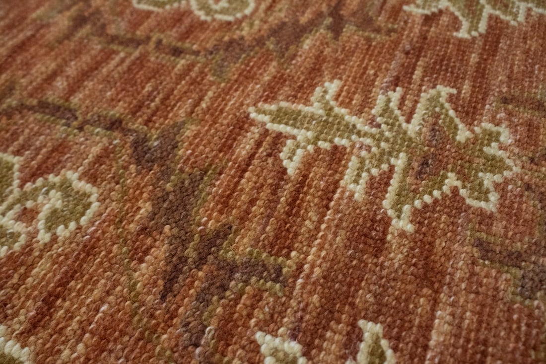 Rust Floral 4X6 Modern Oriental Rug - 7