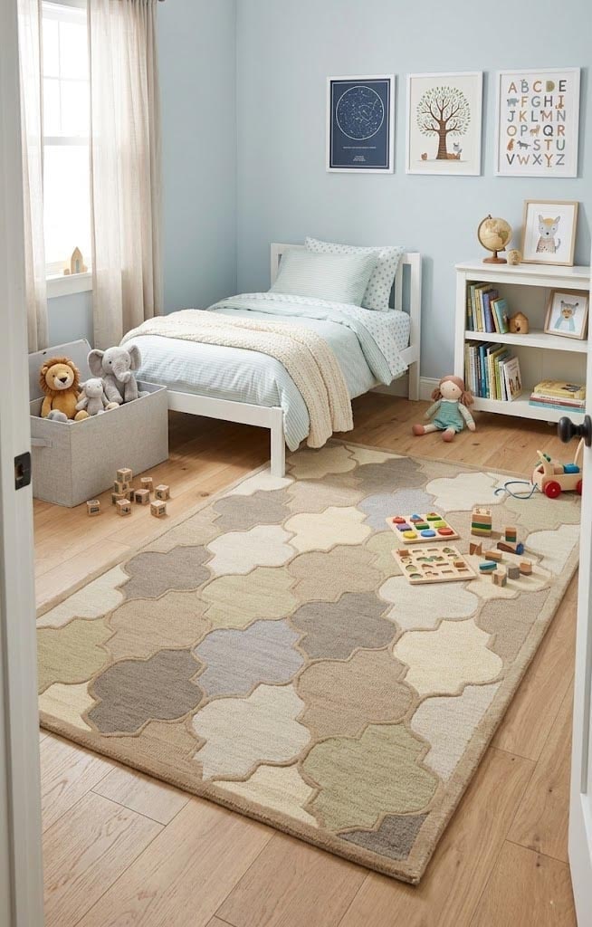 Multicolored Trellis 5X8 Hand-Tufted Modern Rug - 2