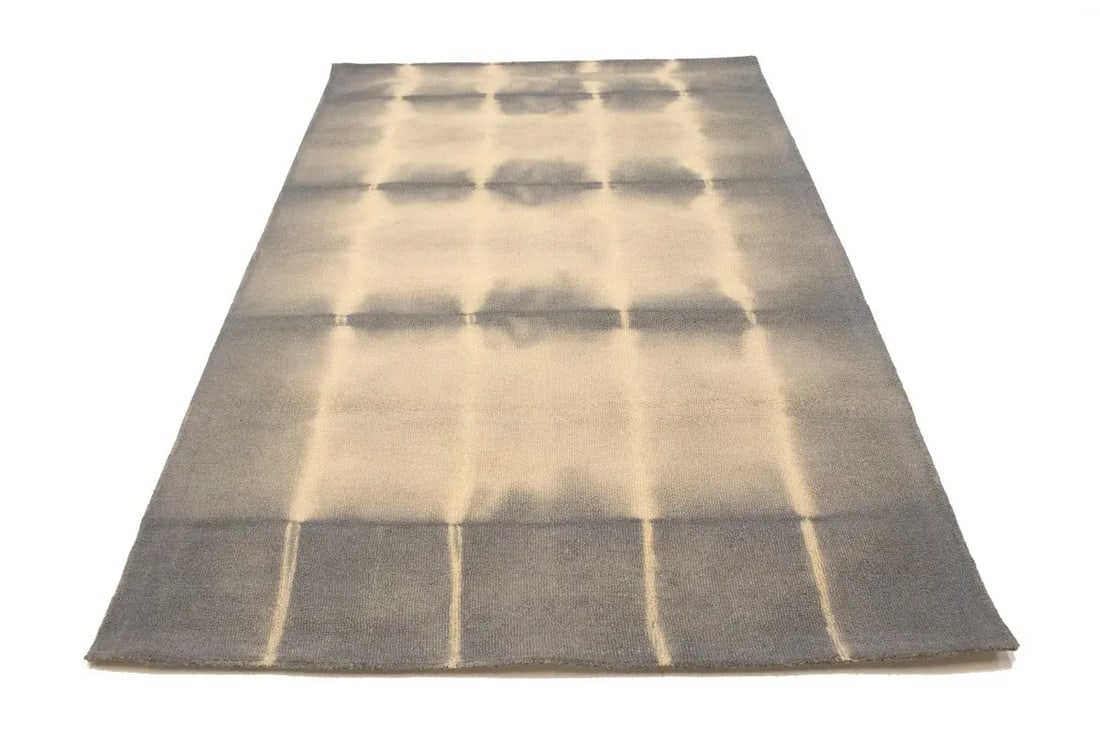 Gray Tie-Dye 5X8 Hand-Tufted Modern Rug - 2