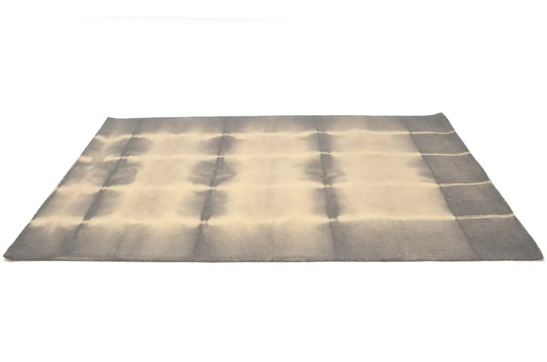 Gray Tie-Dye 5X8 Hand-Tufted Modern Rug - 4