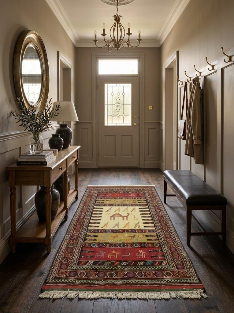 Golden Beige Tribal 3X6 Sumak Herati Persian Rug - 2
