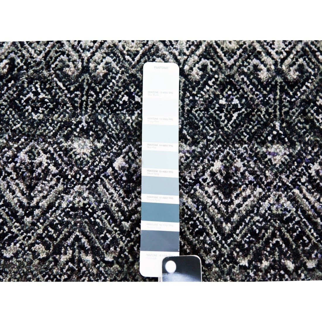 Gray, 100% Plush Wool, Hand Knotted, Kohinoor Herat Design Square Rug - 7