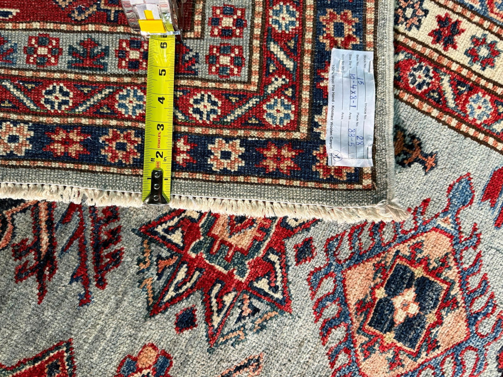 Magnificent Super Kazak Rug 8.1x10.4 - 10