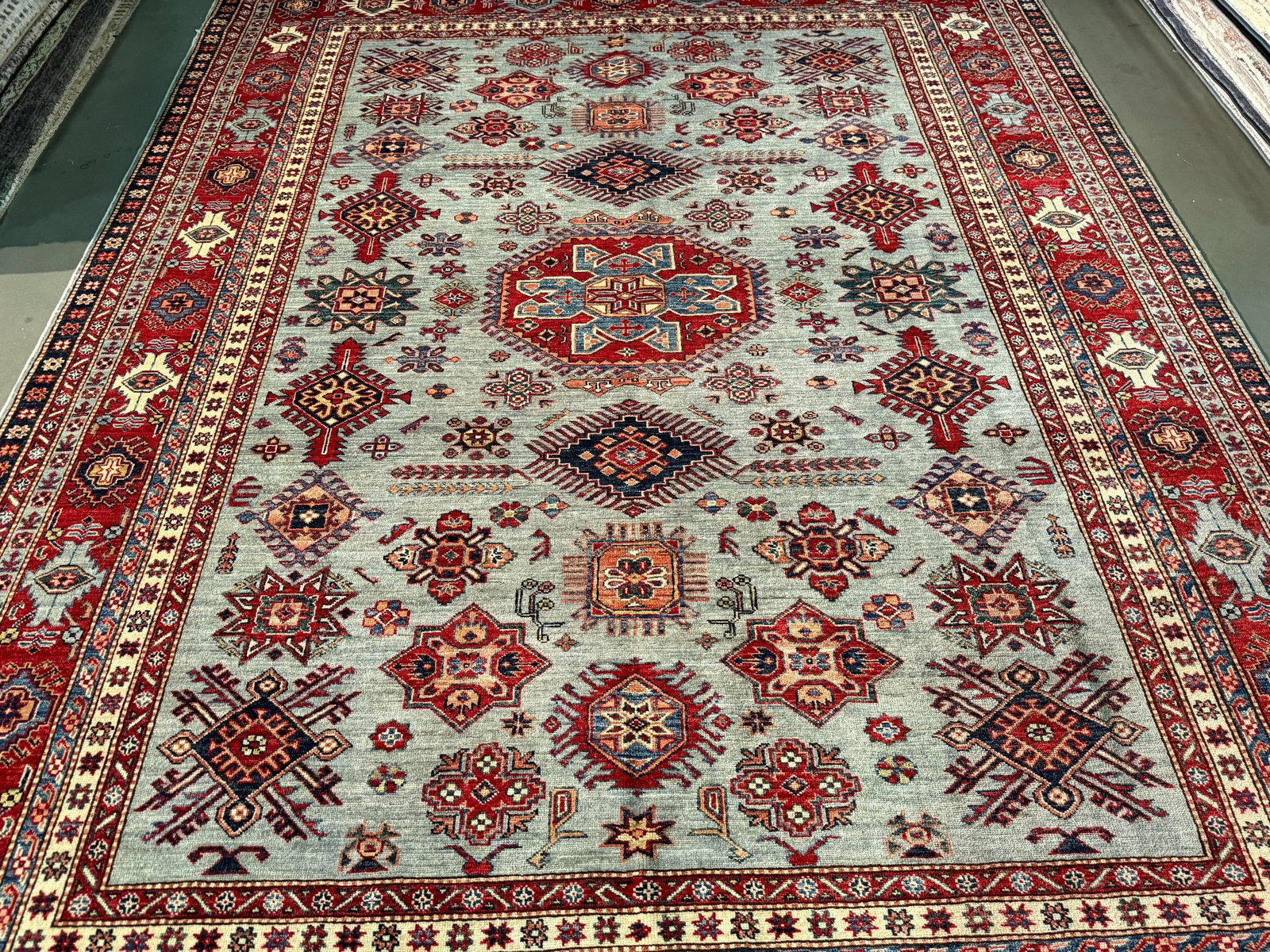 Magnificent Super Kazak Rug 8.1x10.4 - 2