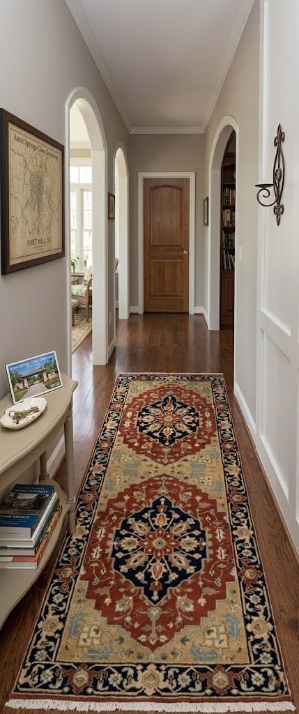 Rust Floral Tribal 4X10 Heriz Serapi Oriental Runner Rug - 2