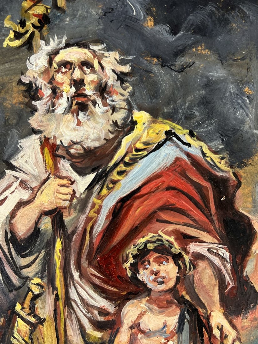 Oil painting Father and son Alexander Litvinov - 7
