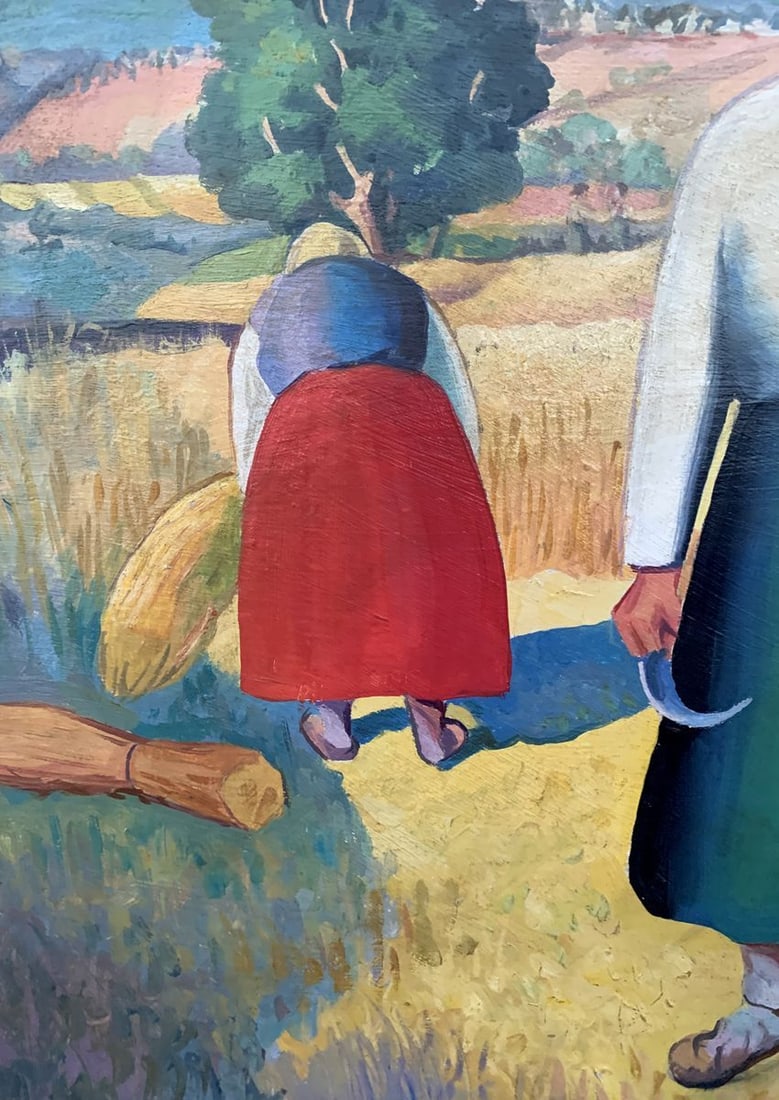 Oil painting In field (based on Kazimir Malevich) V. Konotopsky - 7