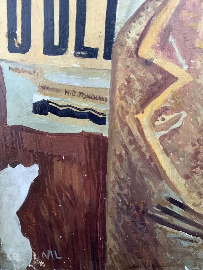 Abstract oil painting Portraits of the wife (based on Mikhail Larionov) V. Konotopsky - 2