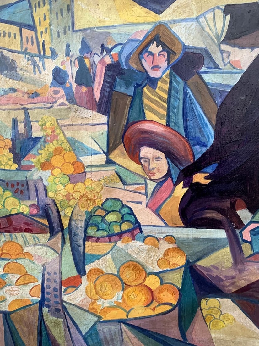 Abstract oil painting Kyiv (based on Alexandr Bogomazov) V. Konotopsky - 3