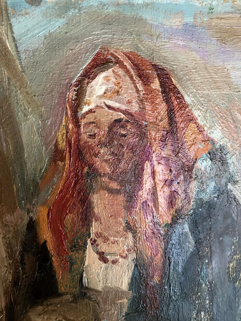 Oil painting Portrait of Grandma Unknown artist - 5