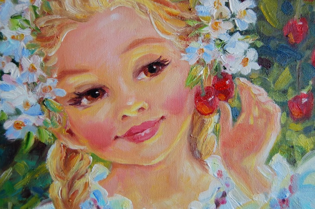 Oil painting Cherry dumplings - 2