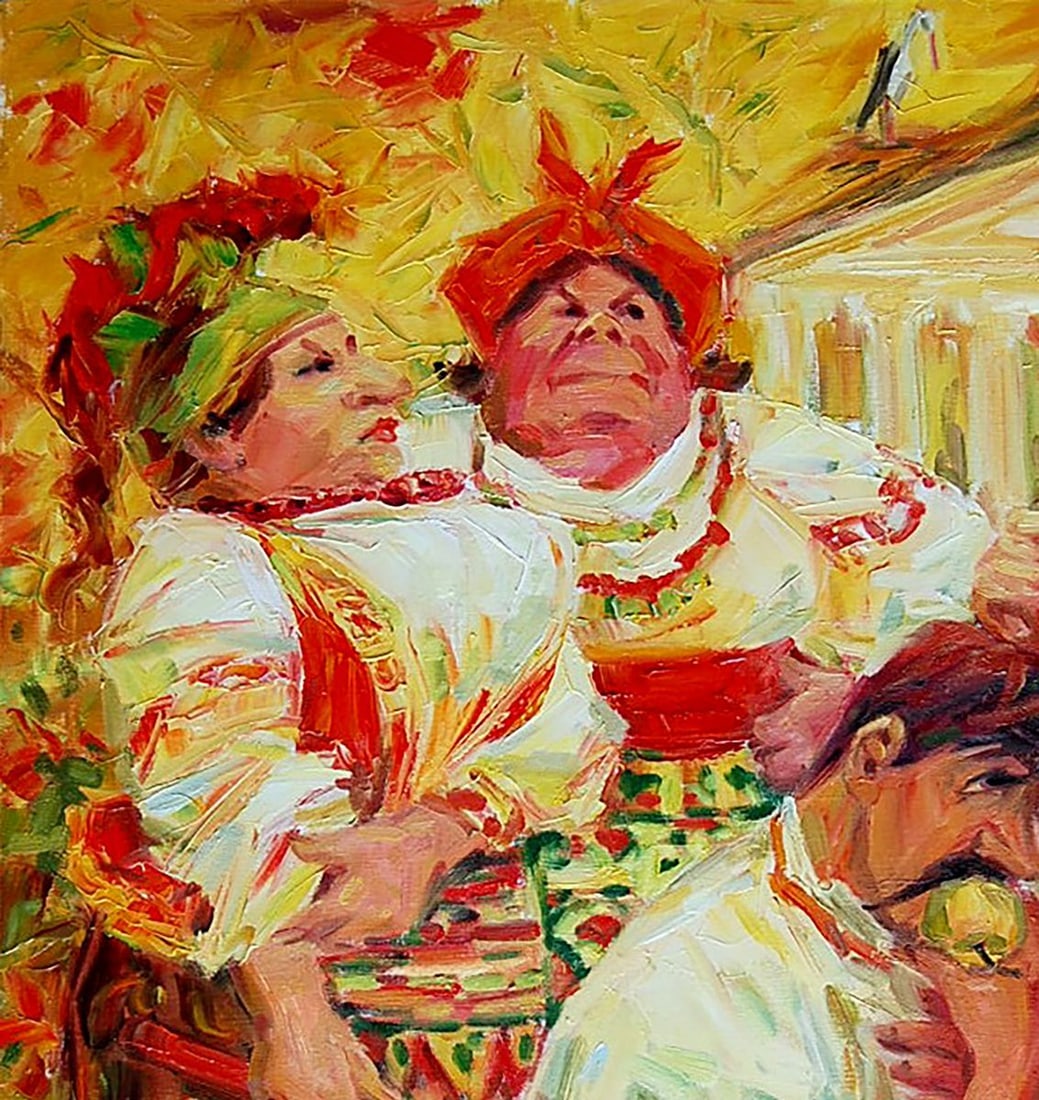 Oil painting The Court of Paris Kotmin Olga - 2