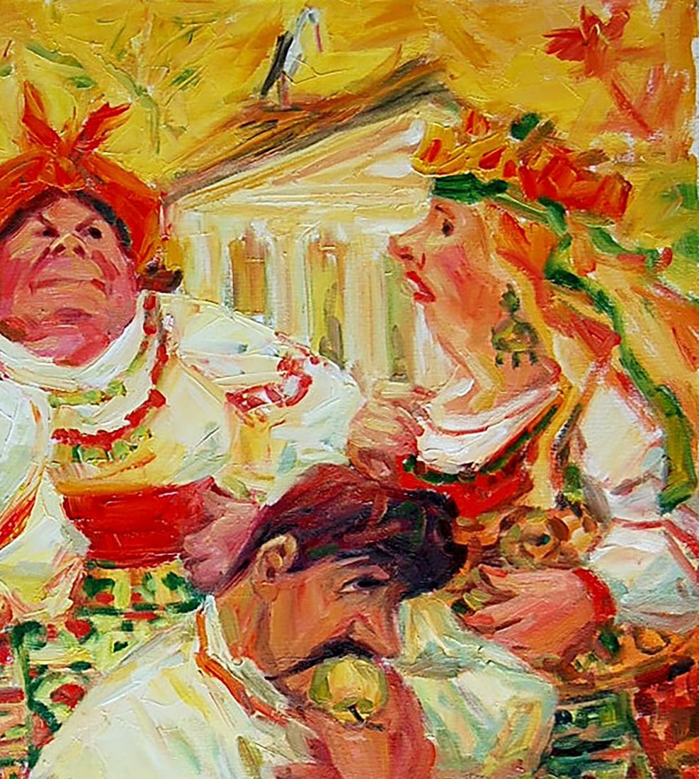 Oil painting The Court of Paris Kotmin Olga - 3
