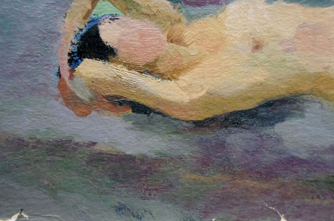 Oil painting Naked girl Tsvetkova V. P. - 2