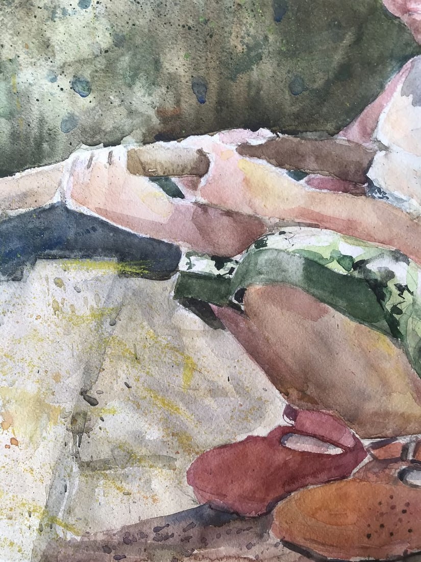 Watercolor painting Young sailor Unknown artist - 7