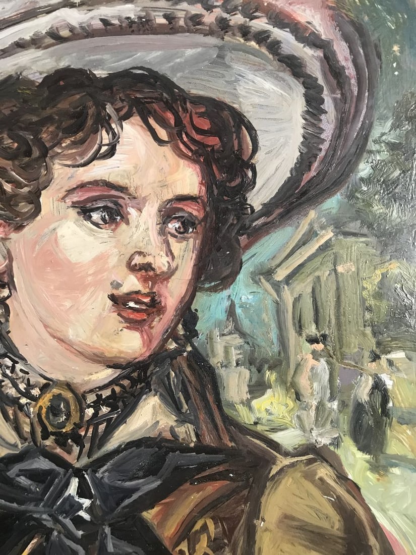 Oil painting Female portrait Alexander Arkadievich Litvinov - 5