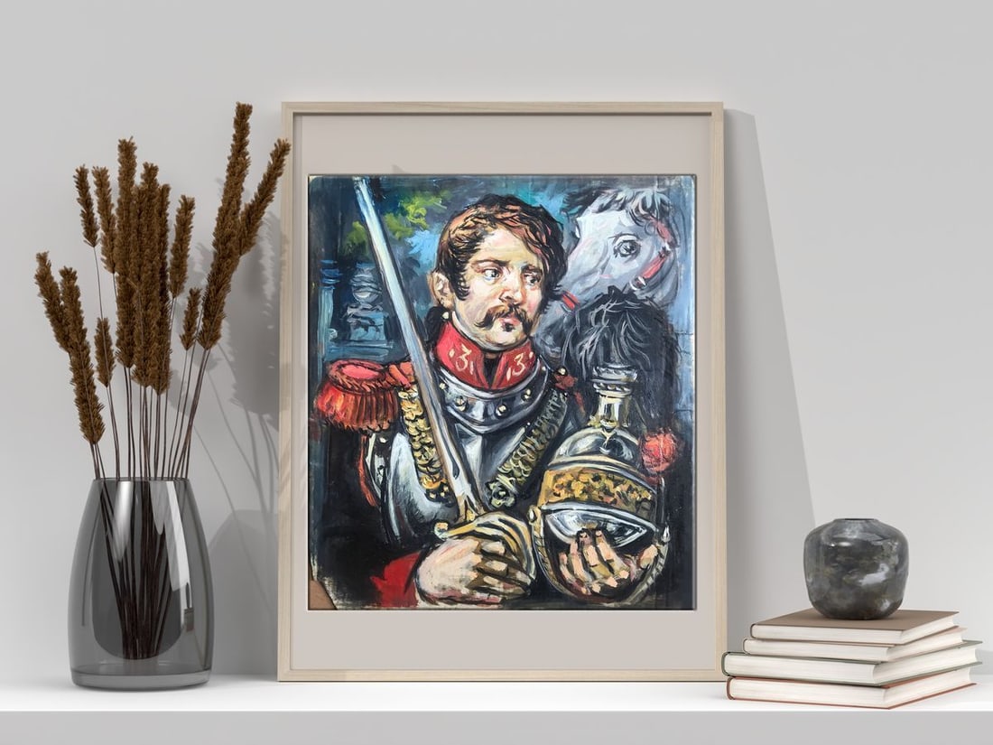 Oil painting Portrait of a soldier Alexander Arkadievich Litvinov - 2