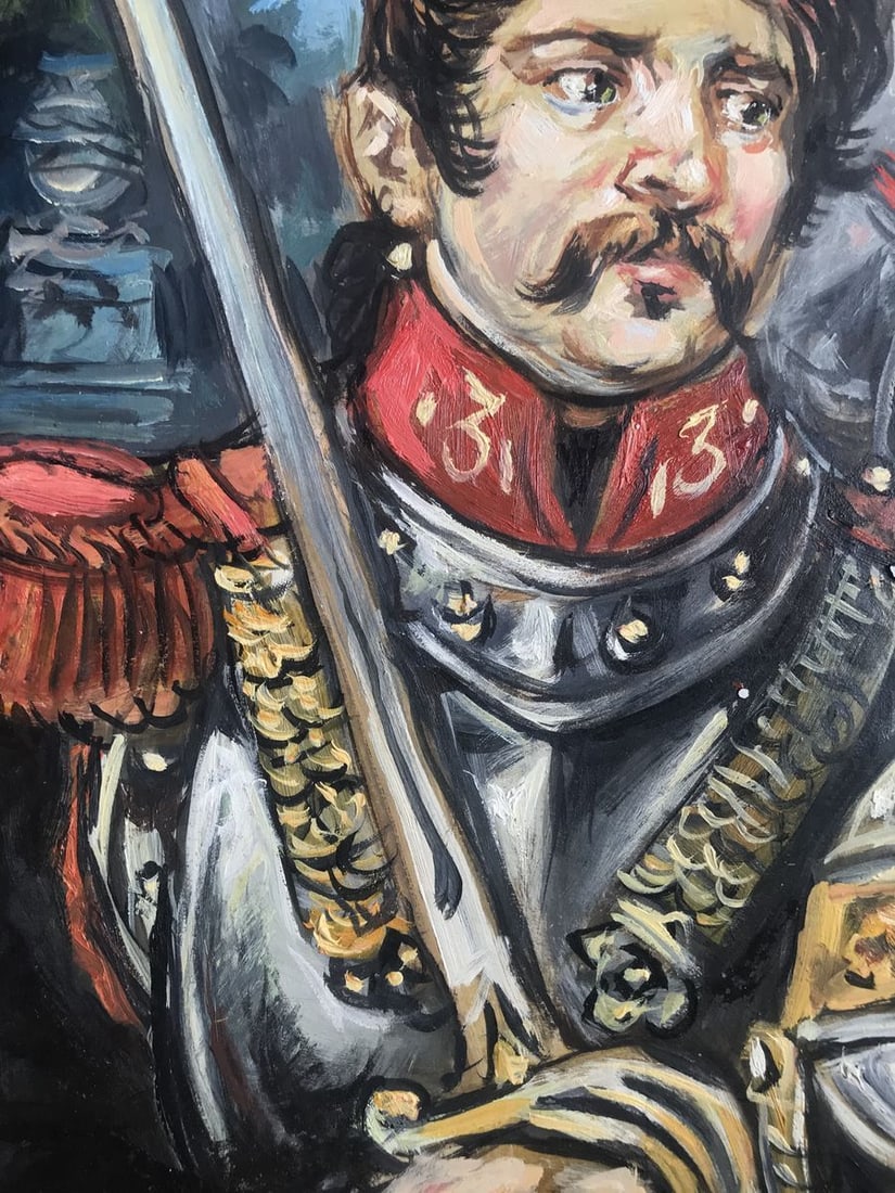 Oil painting Portrait of a soldier Alexander Arkadievich Litvinov - 7