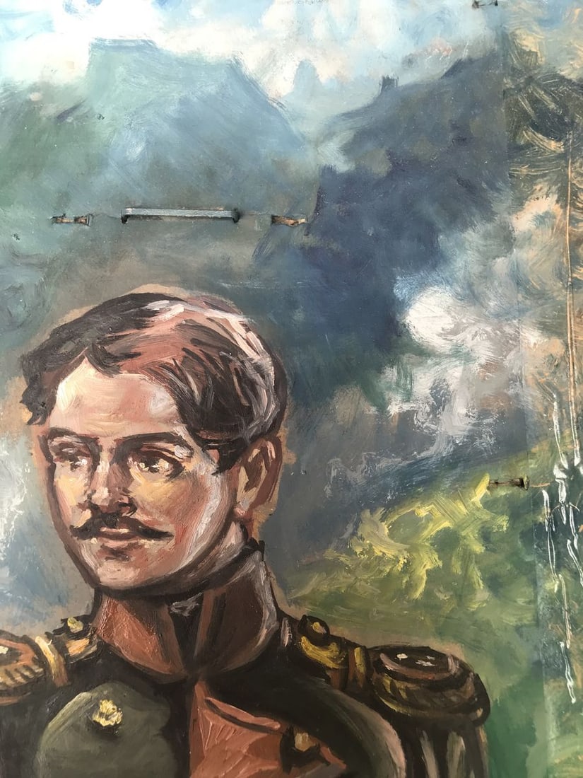 Oil painting Full length portrait of a soldier Alexander Arkadievich Litvinov - 5