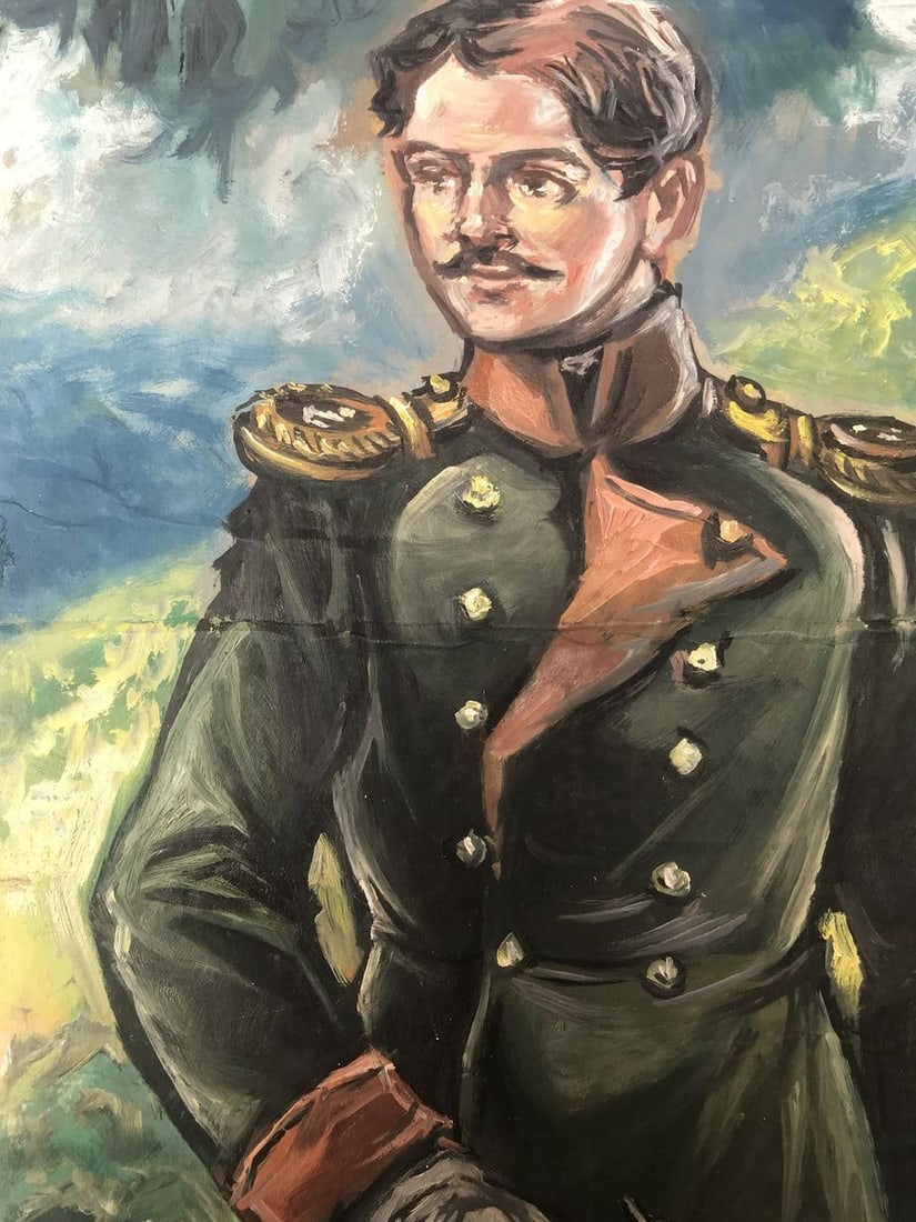 Oil painting Full length portrait of a soldier Alexander Arkadievich Litvinov - 6