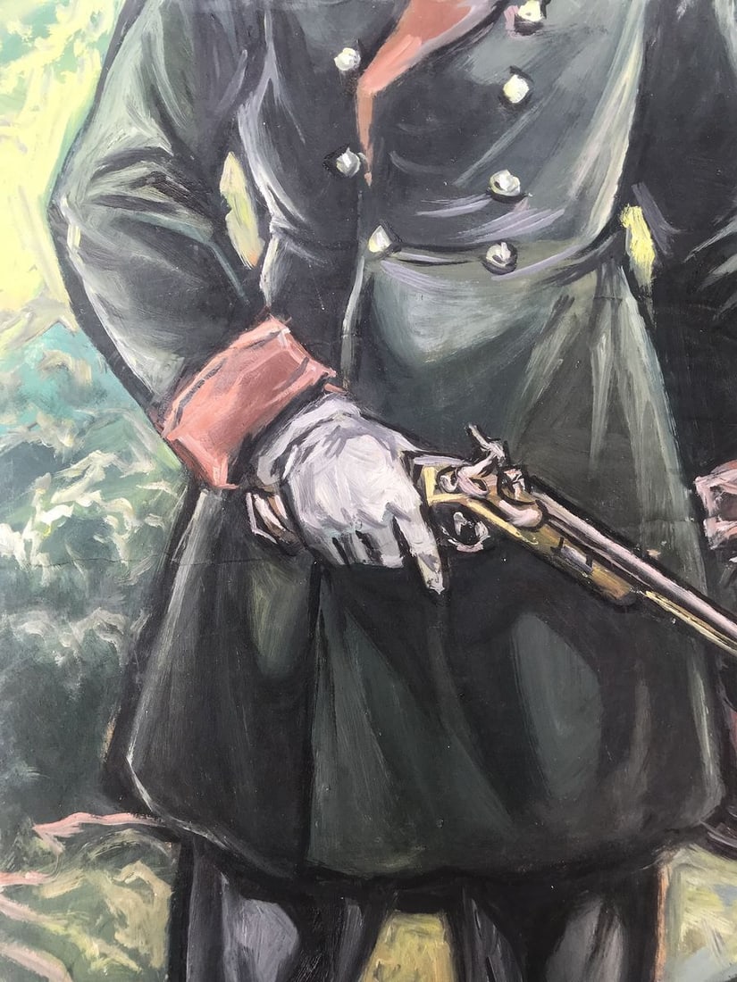 Oil painting Full length portrait of a soldier Alexander Arkadievich Litvinov - 8