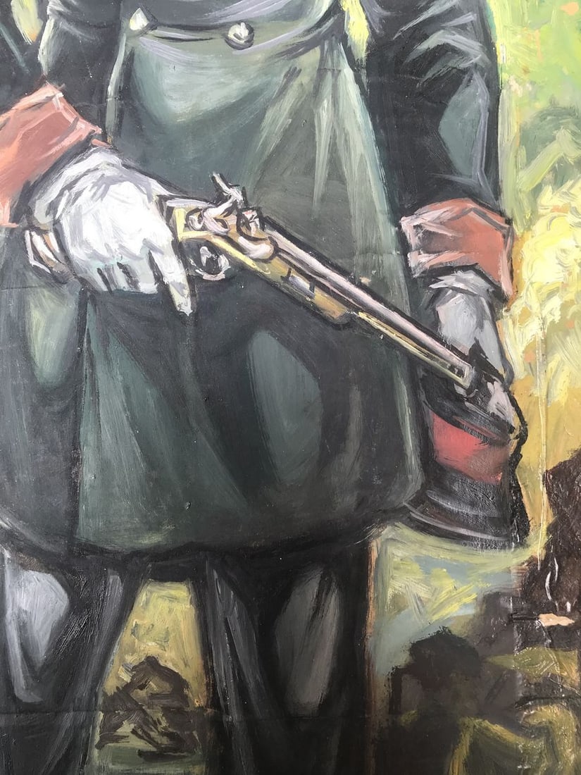 Oil painting Full length portrait of a soldier Alexander Arkadievich Litvinov - 9