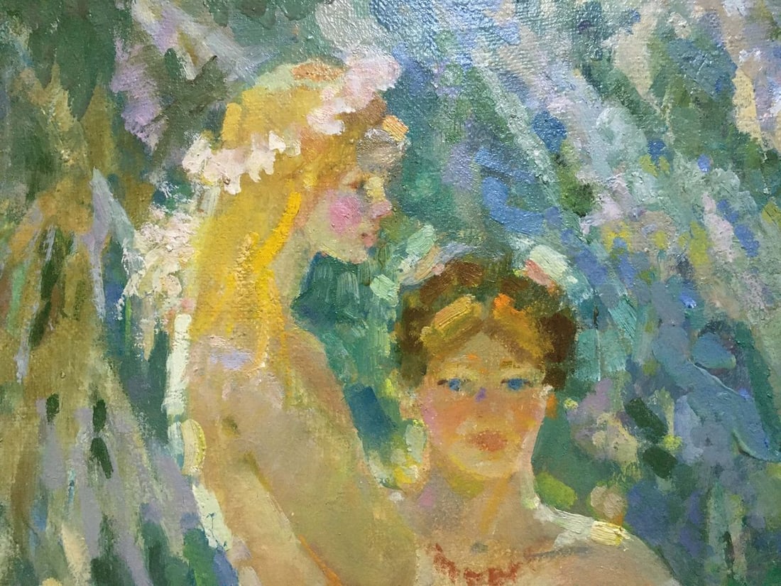 Oil painting At a lake Chaus Victor Nikolaevich - 2