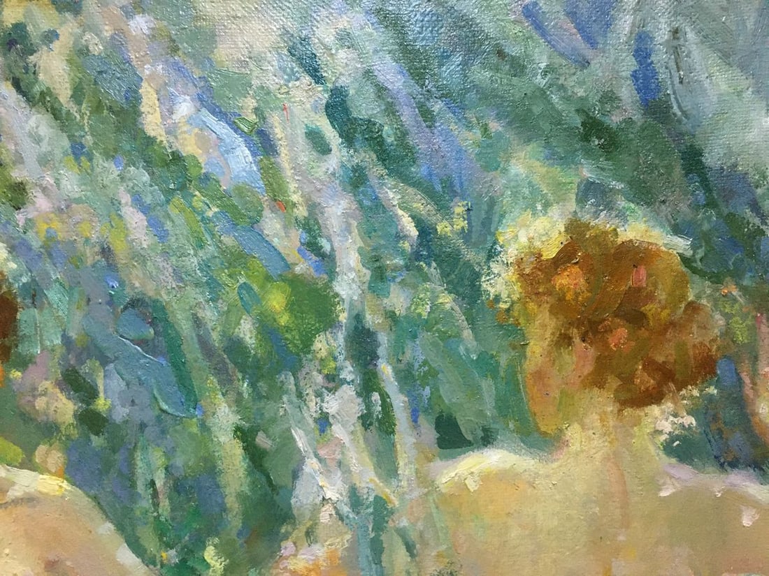 Oil painting At a lake Chaus Victor Nikolaevich - 3