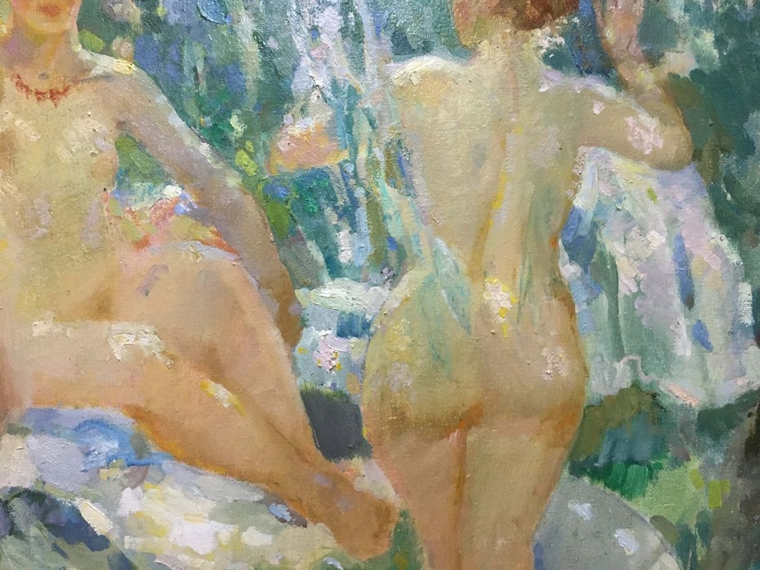 Oil painting At a lake Chaus Victor Nikolaevich - 6