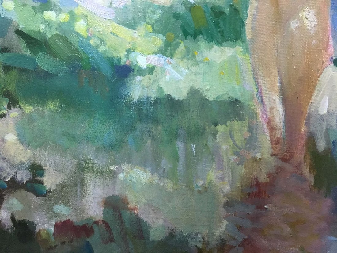 Oil painting At a lake Chaus Victor Nikolaevich - 7