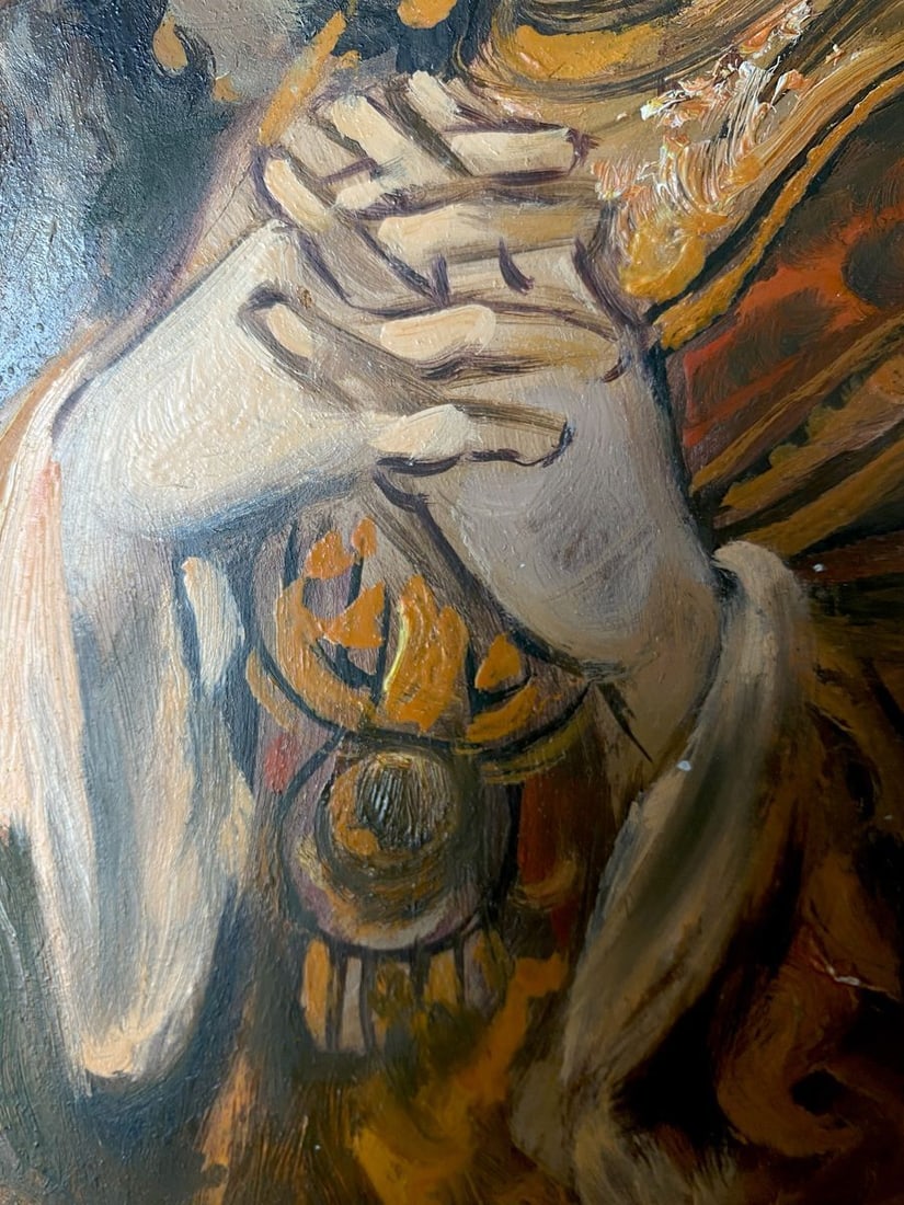 Oil painting Esther Alexander Arkadievich Litvinov - 5