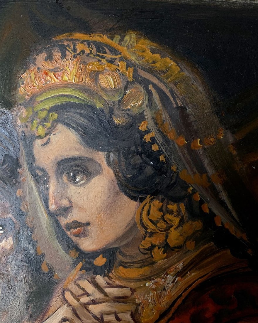 Oil painting Esther Alexander Arkadievich Litvinov - 6