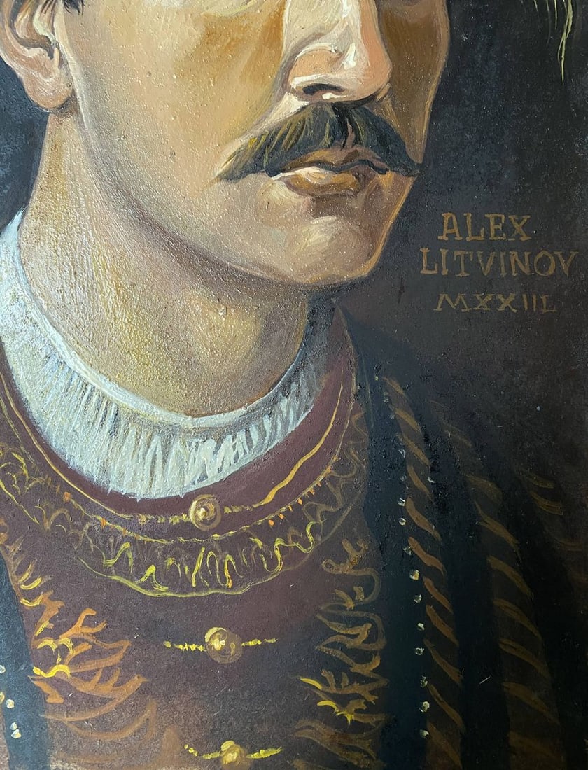 Oil painting Portrait of a man Alexander Arkadievich Litvinov - 2