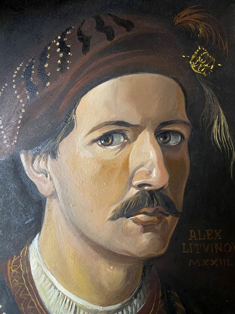 Oil painting Portrait of a man Alexander Arkadievich Litvinov - 4