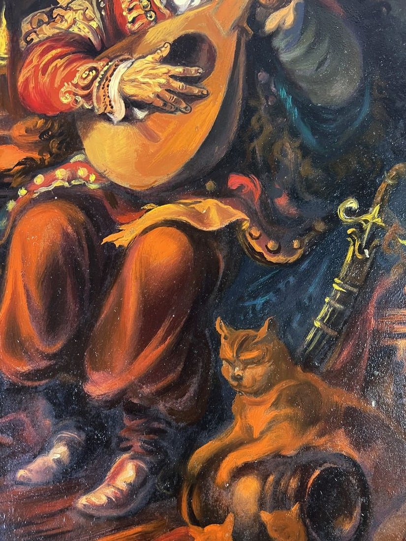 Oil painting Man with bandura Alexander Litvinov - 5