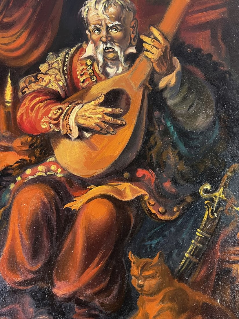 Oil painting Man with bandura Alexander Litvinov - 8