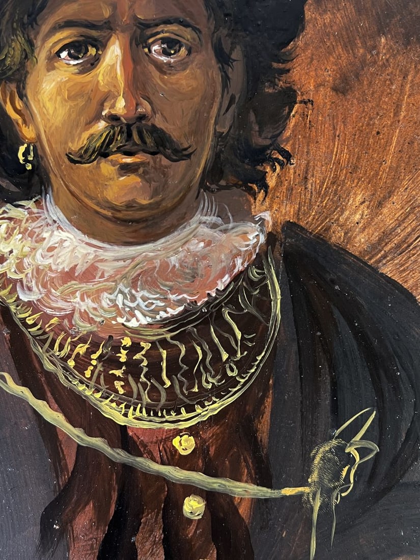 Oil painting A man with a mustache Alexander Litvinov - 7