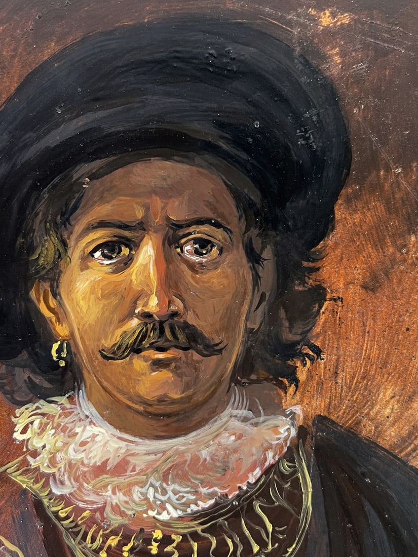 Oil painting A man with a mustache Alexander Litvinov - 9